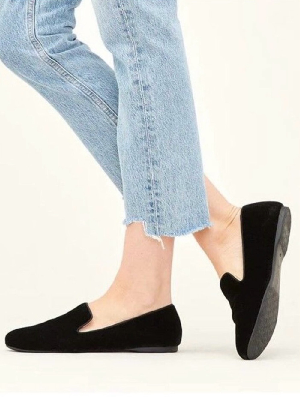 Birdies The Starling Black Velvet Flat Loafers Dark Academia Comfy Whimsygoth